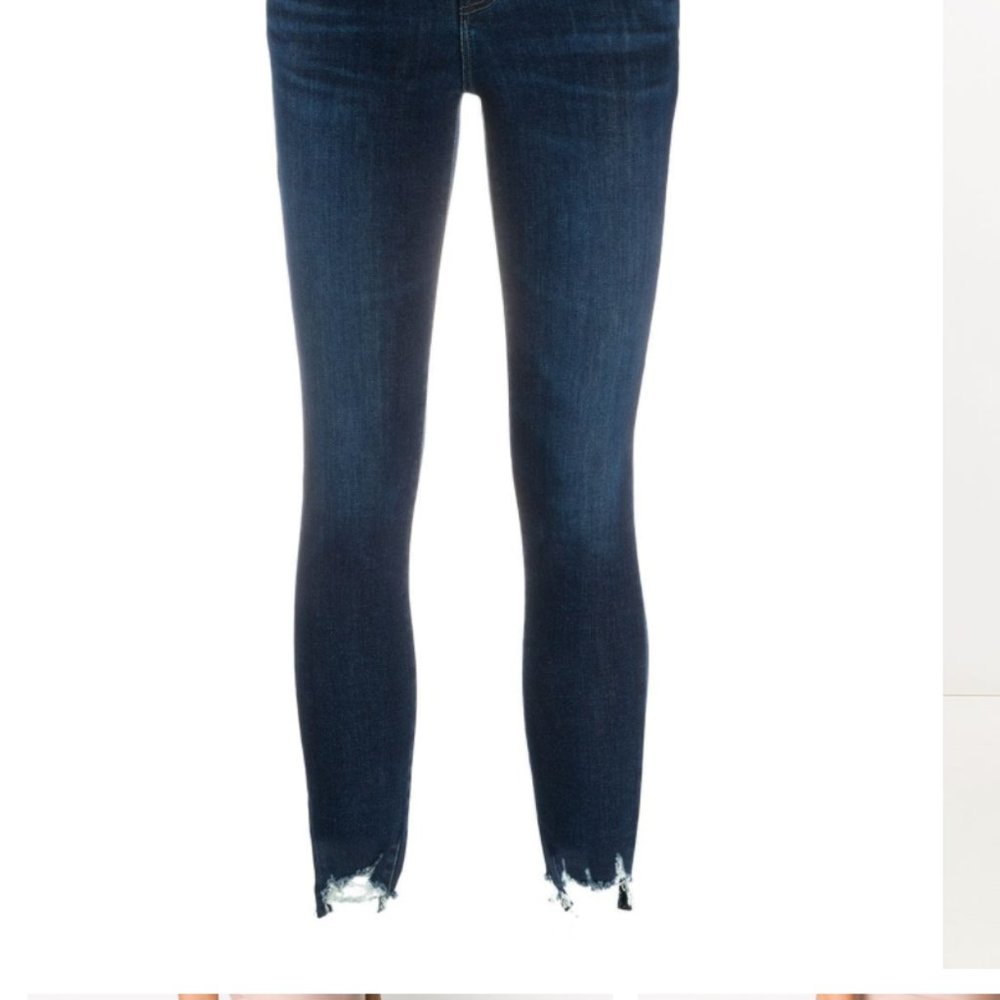 J Brand Alana high rise crop skinny stretch